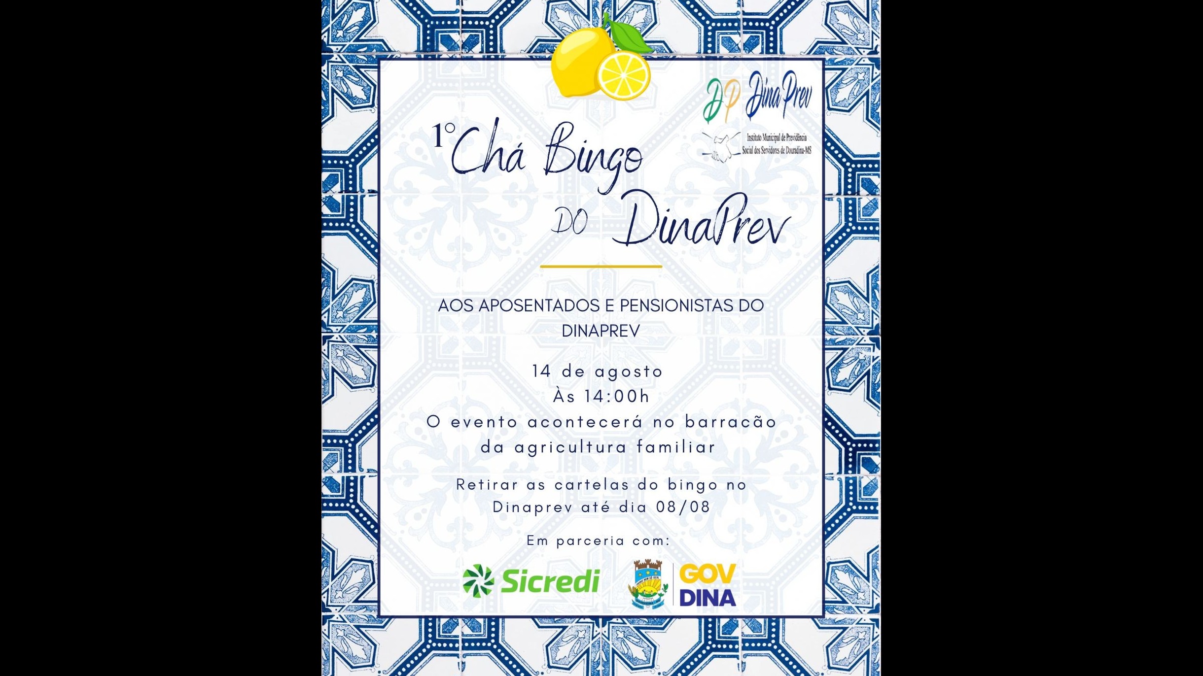Dinaprev realiza primeiro chá bingo para os aposentado e pensionistas